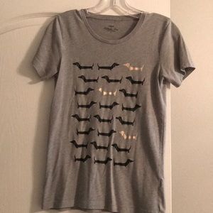 J crew dachshund tee